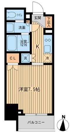 HF上野入谷レジデンスの物件間取画像